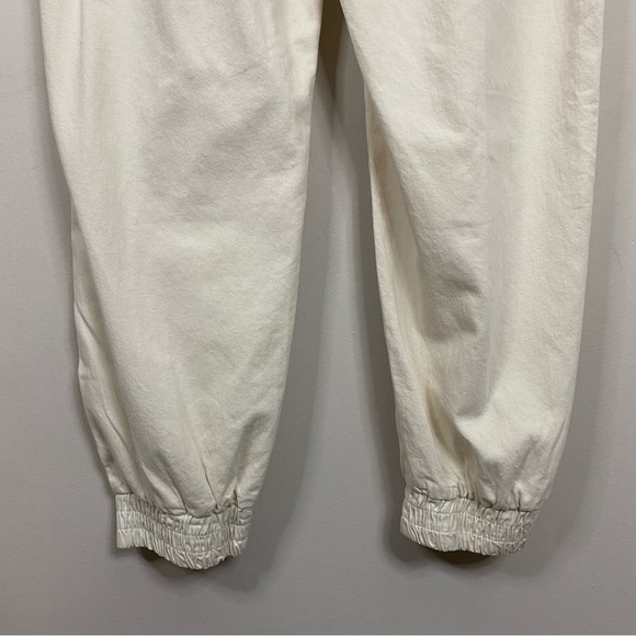 NWT Zara The Mercer Jogger 100% Cotton Jeans in Ecru Cream size XXL - Picture 12 of 16